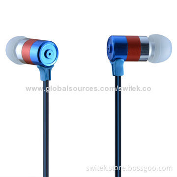 Noise-cancelling In-ear Earphones for Mobile Phones, 3.5mm Plug, Two Driver Units in One Earpiece